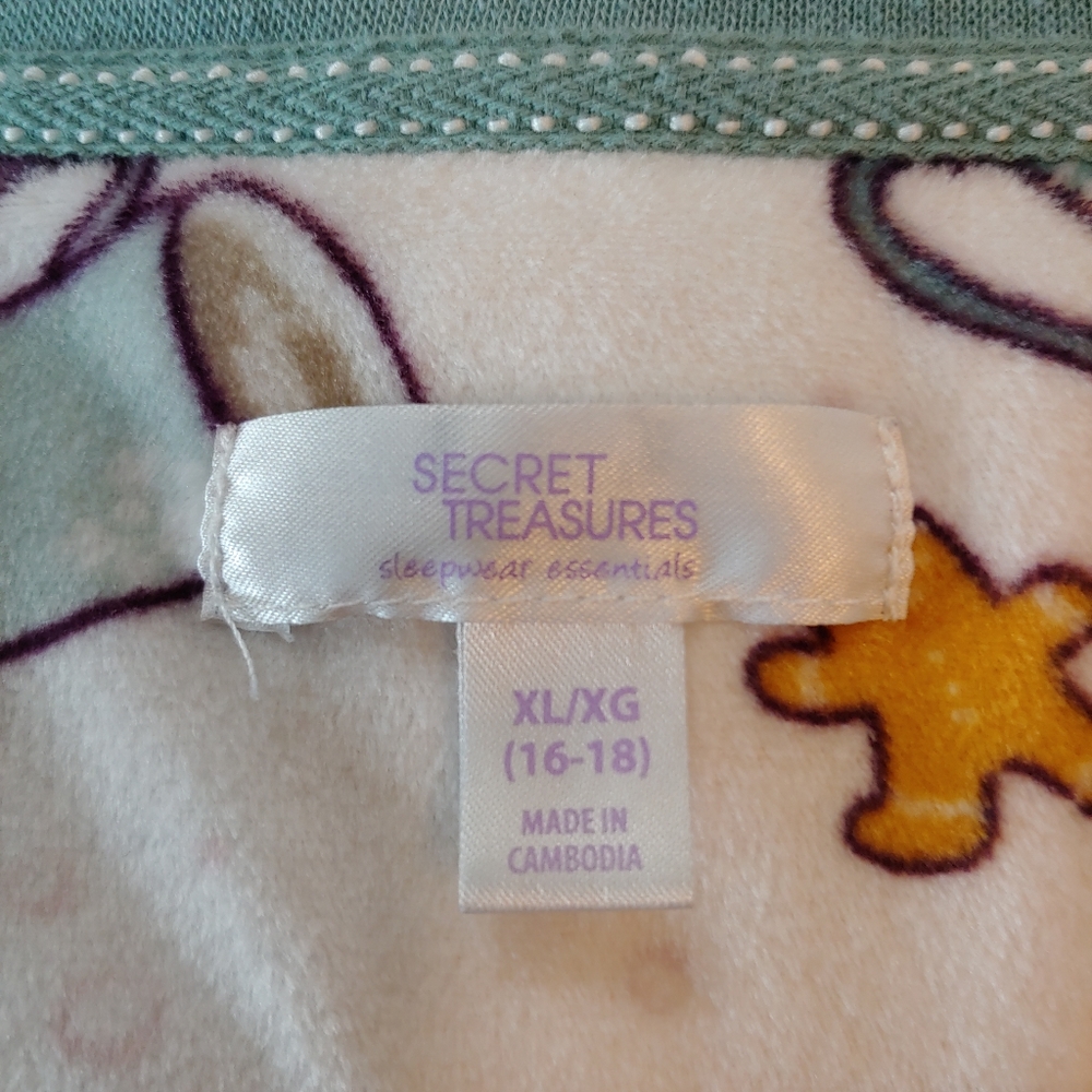 Secret Treasures cocoa gingerbread PJs EUC - Picture 6 of 8